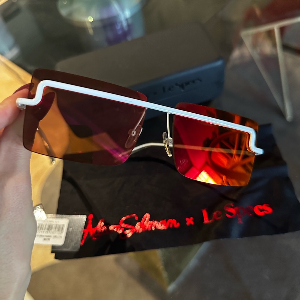 Le Specs The International Red & White Sunglasses